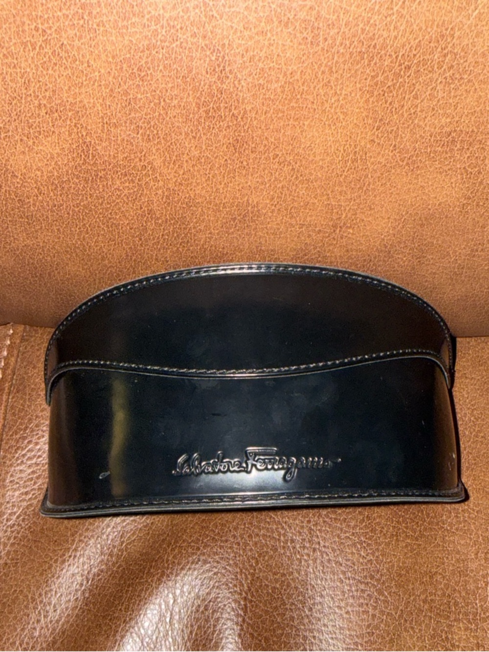 Salvatore Ferragamo Black Sunglass Case